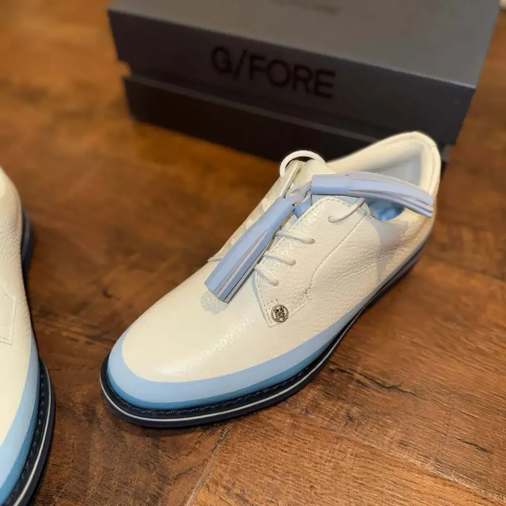 G/FORE Women's Tassel Tuxedo Gallivanter Golf Shoes - Snow/Cielo Size 6